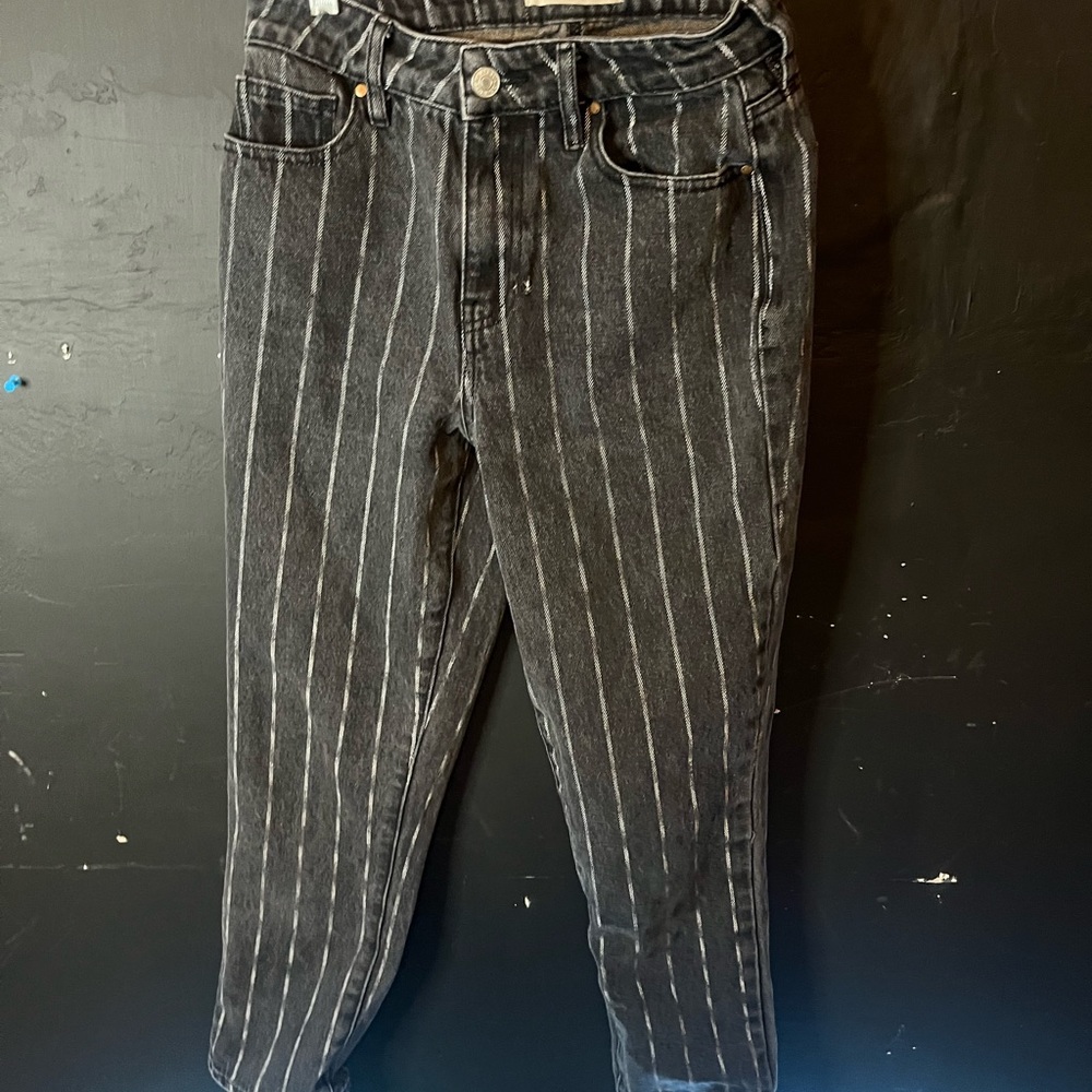 pacsun • pinstriped mom jeans